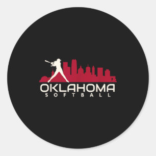Oklahoma softbal stad mod ronde sticker