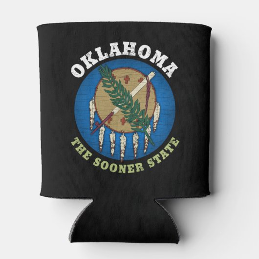 OKLAHOMA SOONER STATE FLAG BLIKJESKOELER (Achterkant)