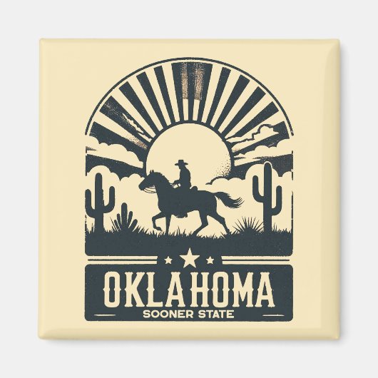 Oklahoma Sooner State Magneet (Voorkant)