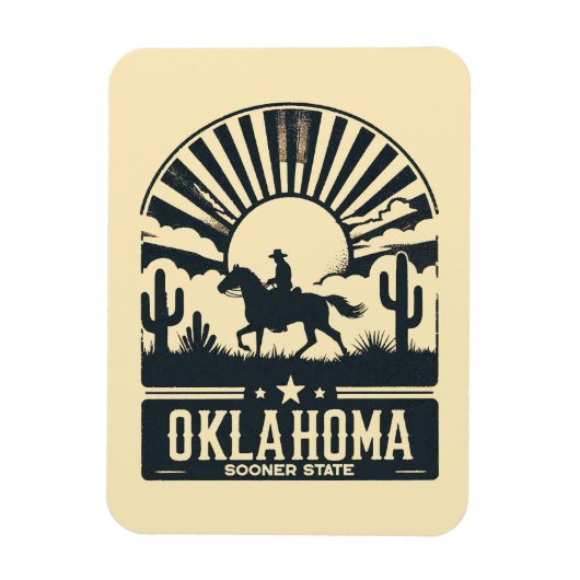 Oklahoma Sooner State Magneet (Verticaal)