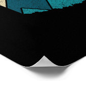 Oklahoma  staat kaart bergen wandelen Pride Poster (Hoek)