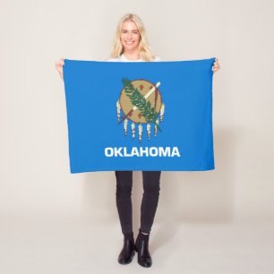 Oklahoma Staatsvlag Fleece Deken