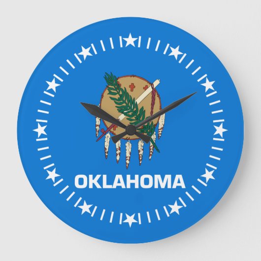 Oklahoma State Flag op een Grote Klok (Voorkant)