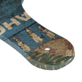 Oklahoma State Flag op Old Wood Grain Snijplank (Hoek)