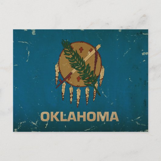 Oklahoma State Flag .png Briefkaart (Voorkant)