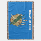 Oklahoma State Flag Print Patriottisch Deken (Voorkant Verticaal)
