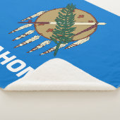 Oklahoma State Flag Print Patriottisch Sherpa Deken (3/4)