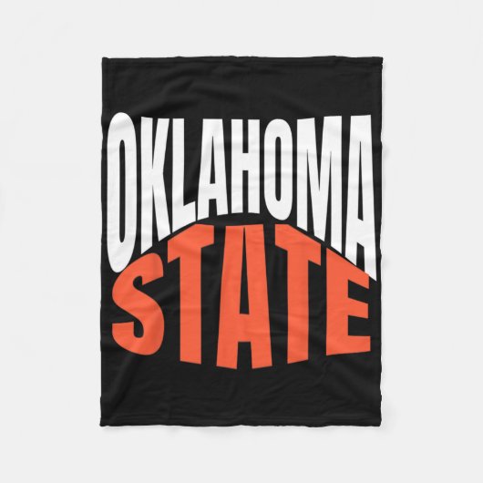 Oklahoma State  Fleece Deken (Voorkant)