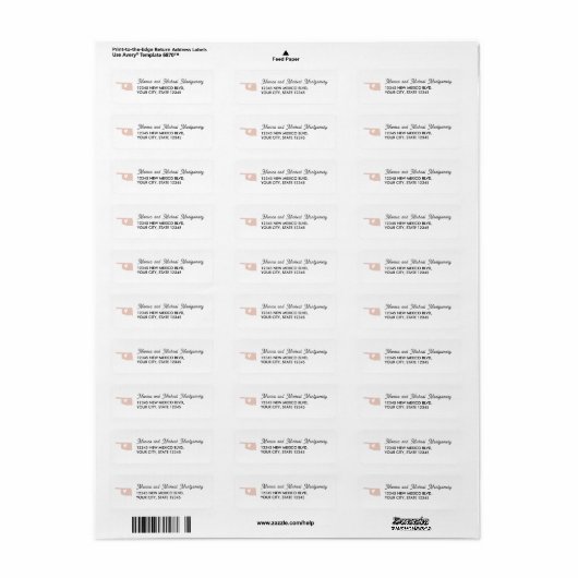 OKLAHOMA State Map met hart - ELKE KLEUR Etiket (Full Sheet)