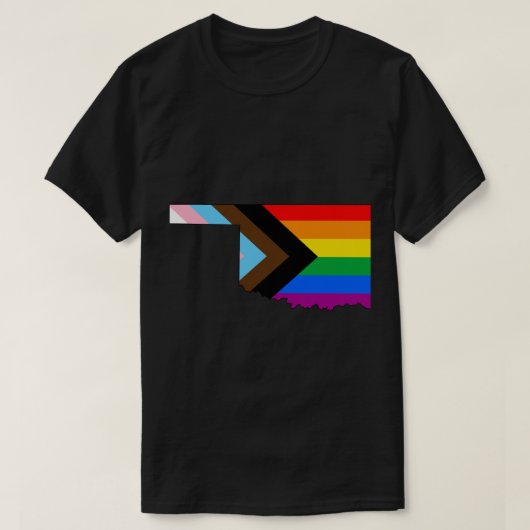 Oklahoma State Pride LGBTQ Progress Pride T-shirt (Design voorkant)