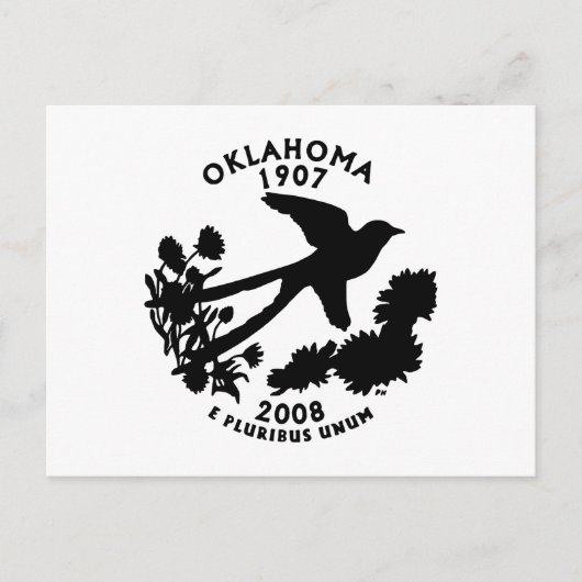 Oklahoma State Quarter Briefkaart (Voorkant)