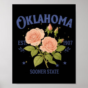 Oklahoma State Reizende Liefde Hometown Trip Souve Poster