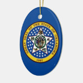 Oklahoma State Seal Keramisch Ornament (Links)