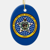 Oklahoma State Seal Keramisch Ornament (Achterkant)