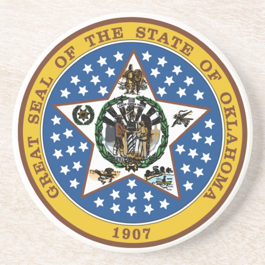 Oklahoma State Seal Onderzetter (Voorkant)
