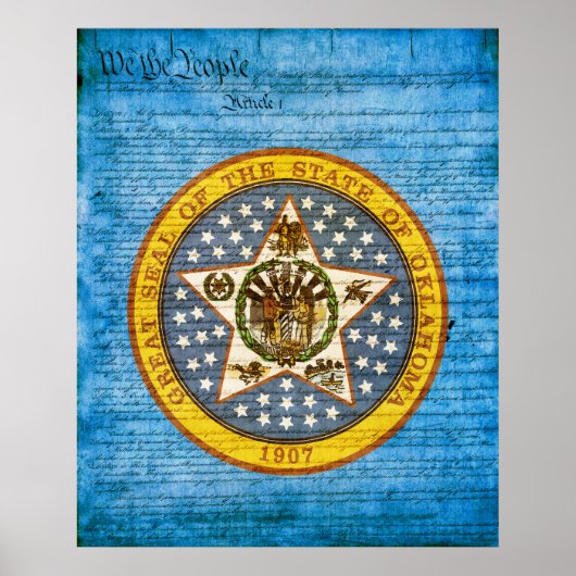 Oklahoma State Seal Poster (Voorkant)