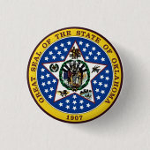 Oklahoma State Seal Ronde Button 3,2 Cm (Voorkant)