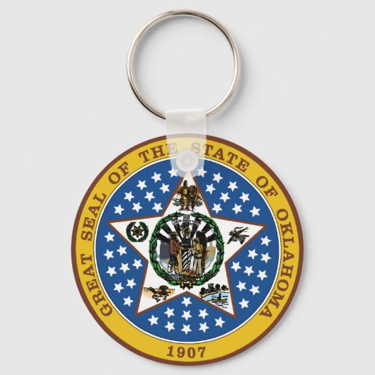 Oklahoma State Seal Sleutelhanger (Voorkant)