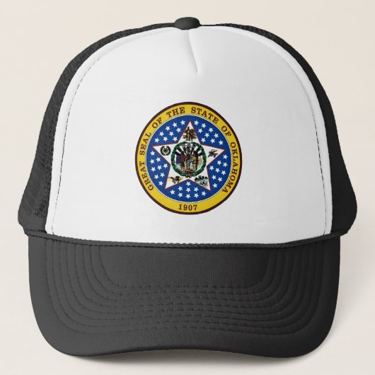 Oklahoma State Seal Trucker Pet (Voorkant)