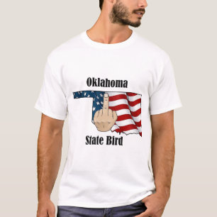 Oklahoma state vogel t-shirt middelvinger