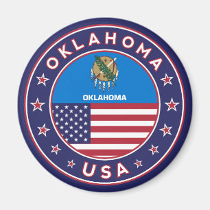 Oklahoma sticker, telefooncel magneet