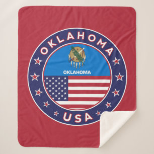 Oklahoma sticker, telefooncel sherpa deken