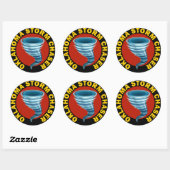 Oklahoma Storm Chaser Ronde Sticker (Vel)