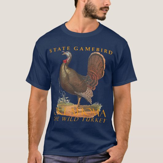 Oklahoma Territory Wild Vogel De Wilde Kalkoen T-shirt (Voorkant)