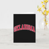 Oklahoma - Throwback Design Kaart (Gele Bloem)