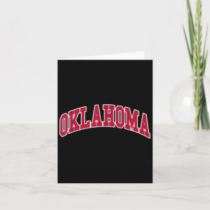 Oklahoma - Throwback Design Kaart
