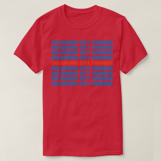 Oklahoma Thunder T-shirt (Design voorkant)
