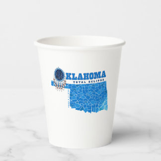 Oklahoma Total Eclipse Paper Cups Papieren Bekers
