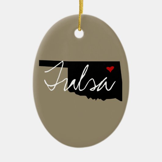 Oklahoma Town Keramisch Ornament (Voorkant)