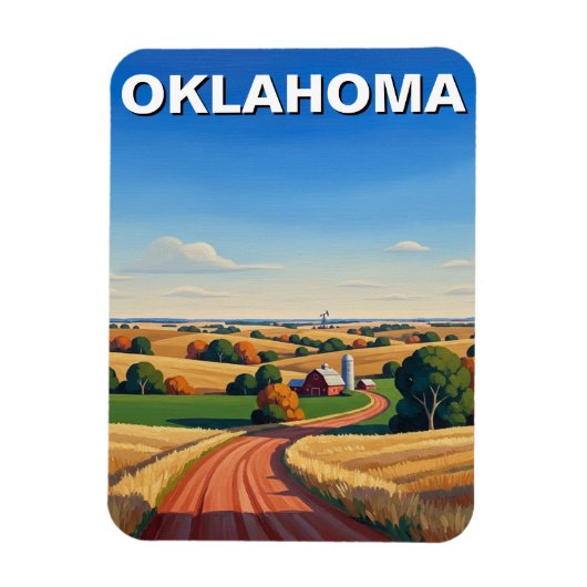 Oklahoma Travel Magneet (Verticaal)