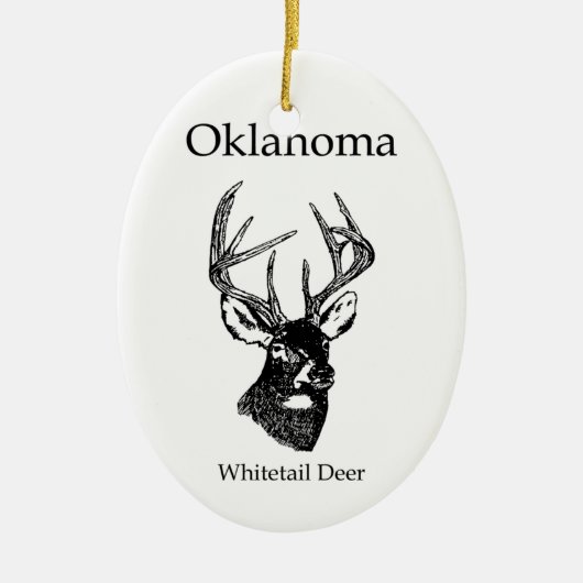 Oklahoma USA Keramisch Ornament (Voorkant)