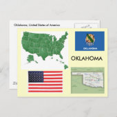 Oklahoma, Verenigde Staten Briefkaart (Voorkant / Achterkant)