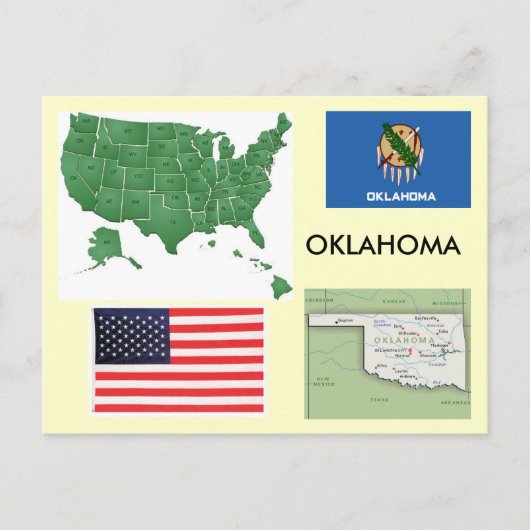 Oklahoma, Verenigde Staten Briefkaart (Voorkant)