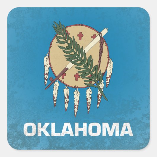 Oklahoma Vierkante Sticker (Voorkant)
