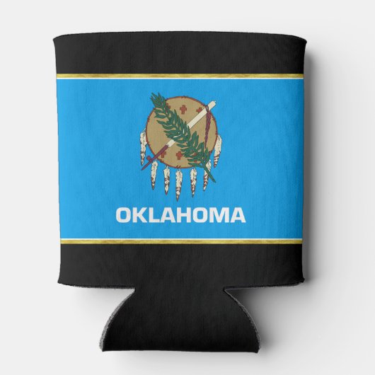 Oklahoma vlag blikjeskoeler (Achterkant)