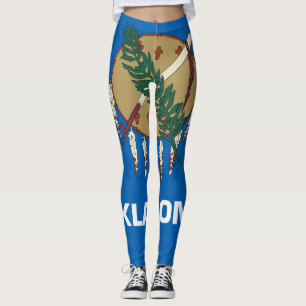 Oklahoma vlag leggings