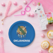 Oklahoma vlag papieren bordje (Feest)