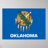 Oklahoma vlag poster (Voorkant)