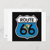 Oklahoma vlag Route 66 Shield Briefkaart (Voorkant / Achterkant)
