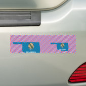 Oklahoma Vlagkaart Bumpersticker (Op auto)