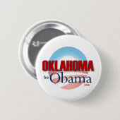 OKLAHOMA voor Obama Ronde Button 5,7 Cm (Voorkant /achterkant)