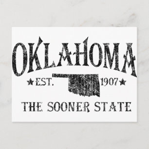 Oklahoma - Vroegere staat Briefkaart