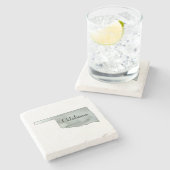 Oklahoma Waterverf schilderen Stenen Onderzetter (Zijkant)