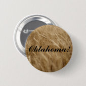 Oklahoma. Wavin' Wheat Ronde Button 5,7 Cm (Voorkant /achterkant)