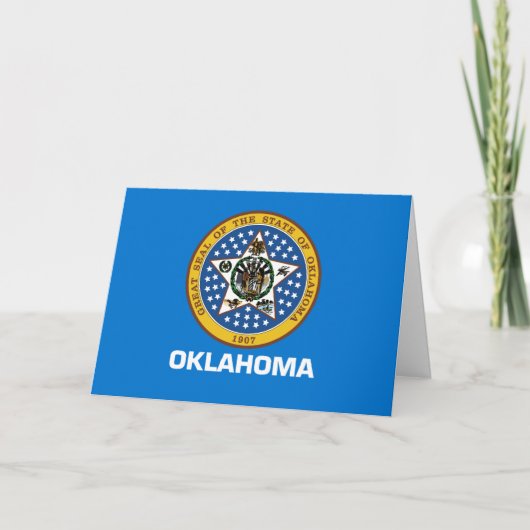 Oklahoman Flag & Seal, Flag of Oklahoma Kaart (Voorkant)
