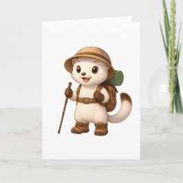 Okojo Adventure Greeting Card – Cute Kawaii Japane Kaart